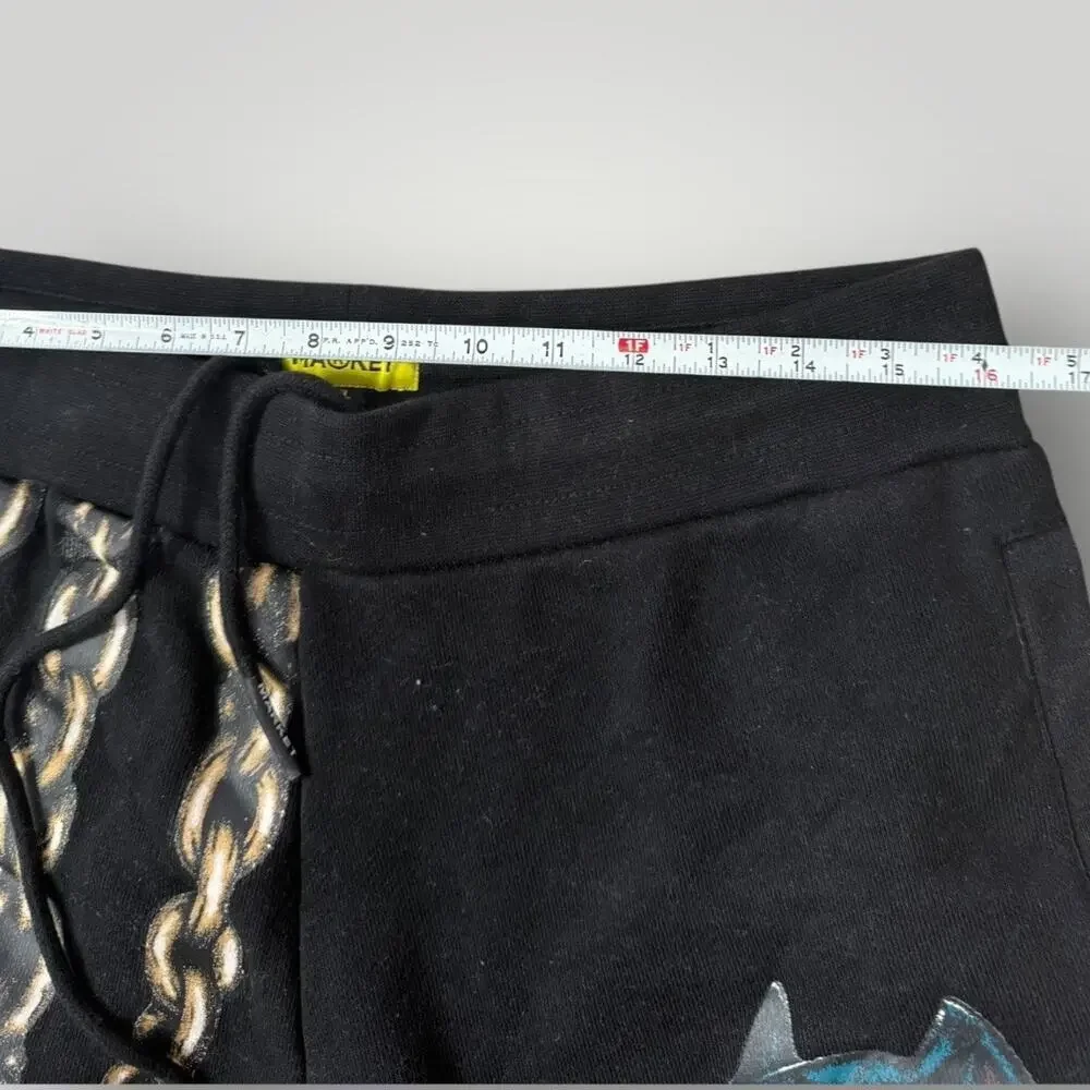 Market Black And Multicoloured Print Straight Sweatpants Size XL